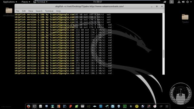 KALI LINUX TOOLS : SKIPFISH WEP APLICATION SECURITY SCANER смотреть онлайн
