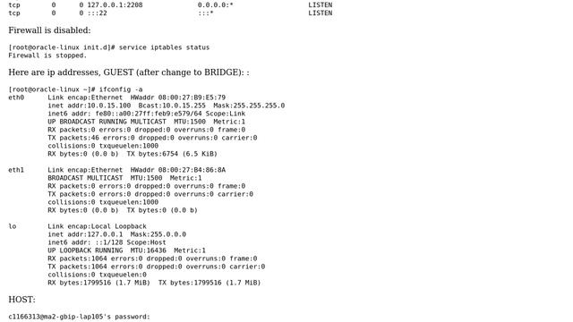 Virtual Machine with Bridged Adapter to Centos not accepting ssh from host machine смотреть онлайн