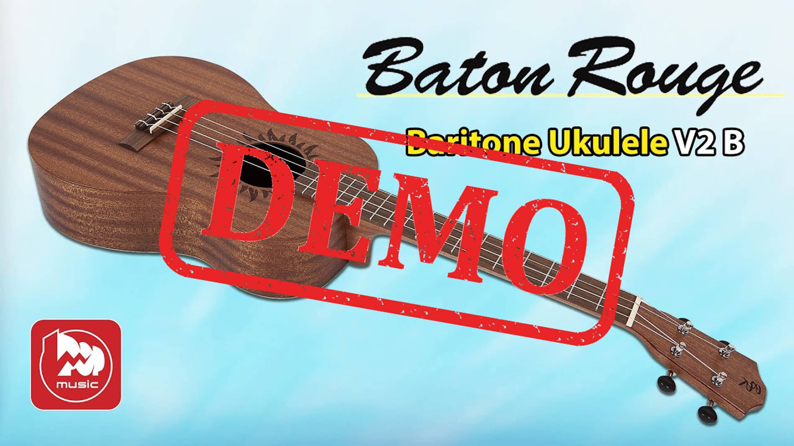 Укулеле баритон BATON ROUGE V2-B sun - демонстрация звучания