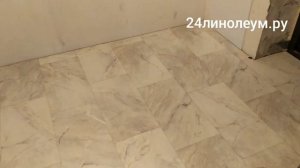 Укладываем новинку линолеума в загородном доме 150 м2 Ютекс Форум Арона 1 с рисунком под плитку!