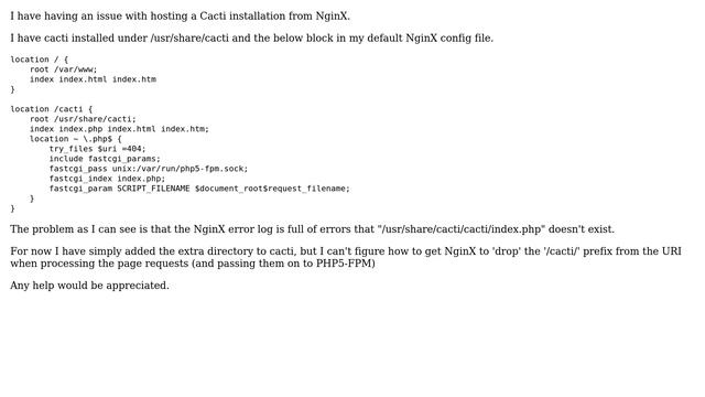 DevOps & SysAdmins: Hosting Cacti install from NginX смотреть онлайн