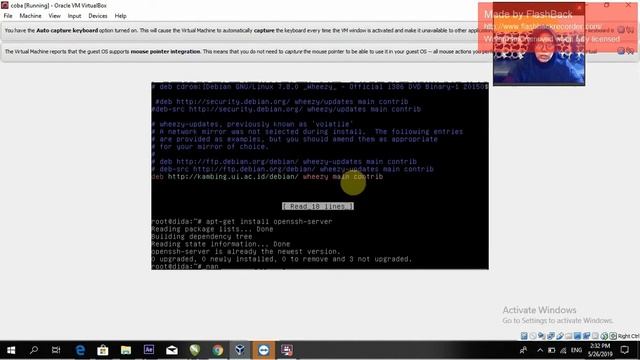 KONFIGURASI SSH DI DEBIAN MENGGUNAKAN VIRTUAL BOX смотреть онлайн