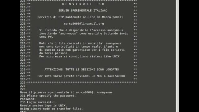 FTP anonimo смотреть онлайн