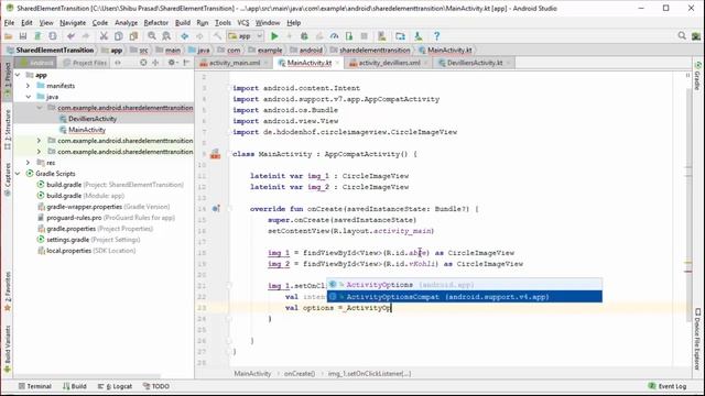 Shared Element Transition in Android Studio | Android Studio 3.1.2 | Kotlin | 2018 смотреть онлайн