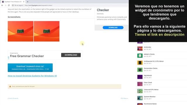 🕒 GADGET Windows 10 CRONOMETRO смотреть онлайн
