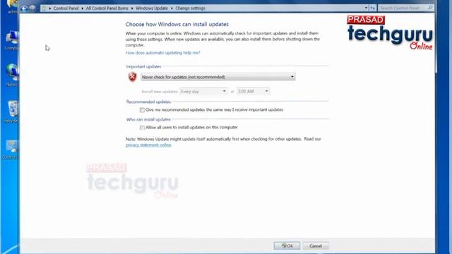 Turnoff Windows Update смотреть онлайн