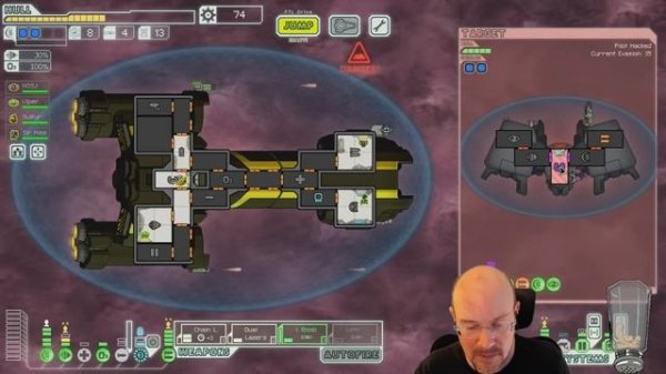 FTL Hard mode, NO pause, Random Ship Streaks! Fed B, 5th run