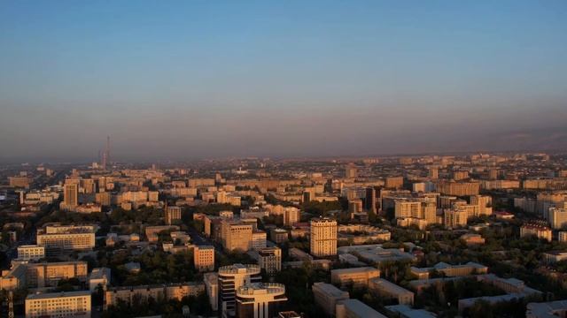 Sunset In Bishkek, Kyrgyzstan, Central Asia