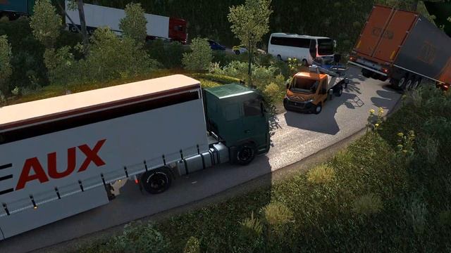 Euro Truck Simulator 2 | Mapa Peru Death Road | Volvo FH | 1.36 | Hill Station смотреть онлайн