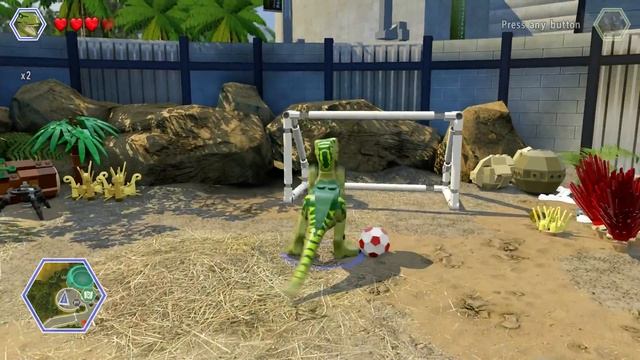 LEGO Jurassic World - Jurassic World Hub 100% Guide #1 - Safari Plains, Main Street & East Boardwal