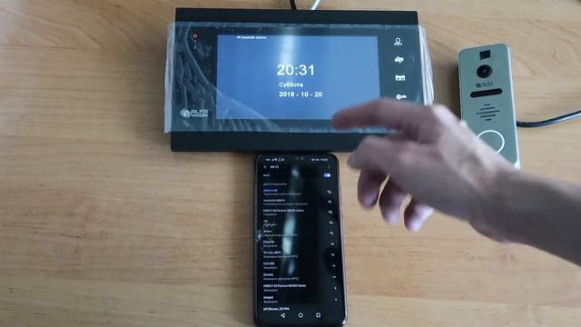 Настройка WIFI и приложения для мониторов видеодомофона марки AlfaVision Muse смотреть онлайн