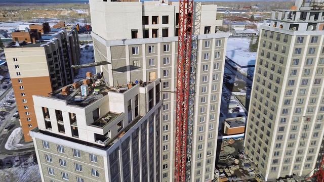 ЖК Рафинад в марте 2024 г. Видеоотчет от застройщика Стрижи смотреть онлайн
