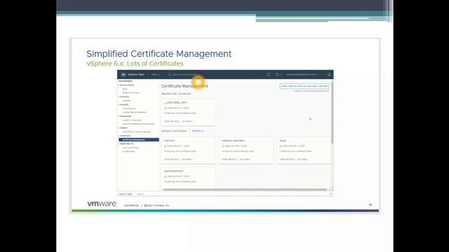 Whats New in vCenter 7 - Simplified Certificate Management смотреть онлайн
