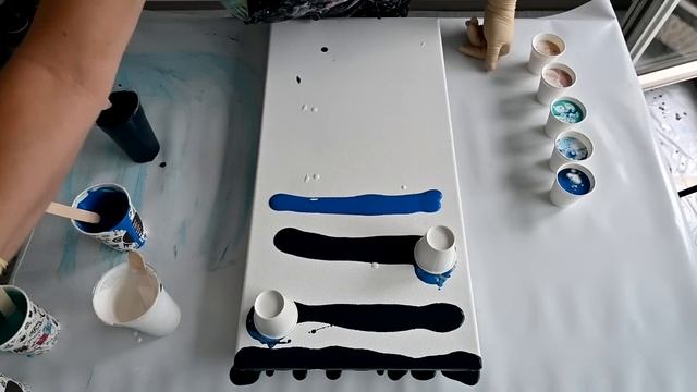 The MOST SATISFYING Fluid Art Technique You NEED To Try NOW! Flip Cup Seascape