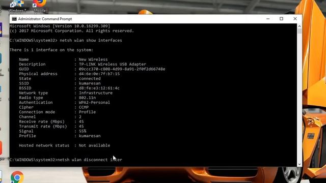 How to Disconnect Wireless Network from Specific Interface in Command Prompt смотреть онлайн