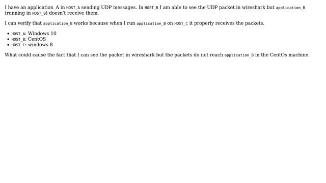 Can't receive UDP packets wireshark sees them смотреть онлайн