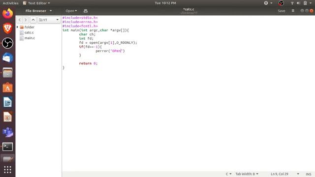 Our own cat command | Implementation Ubuntu terminal | Working output | Hinglish смотреть онлайн