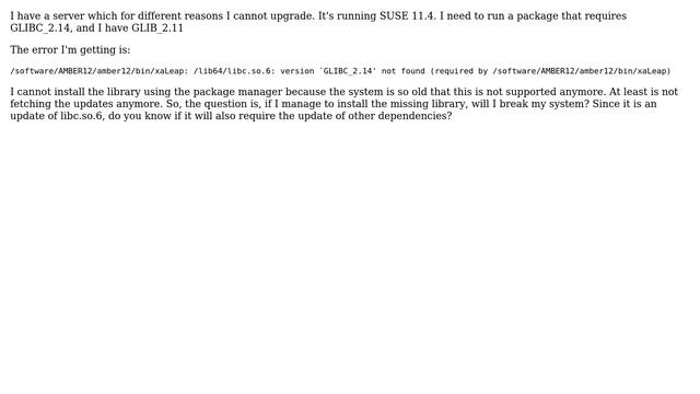 DevOps & SysAdmins: Can I update libc.so.6 with no risk of breaking the server? смотреть онлайн