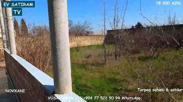 QİYMƏT DÜŞDÜ 72 000(78 000)MANATA NOVXANIDA BAĞ EVİ SATİLİR/Недвижимость в Баку /ev satiram tv смотреть онлайн