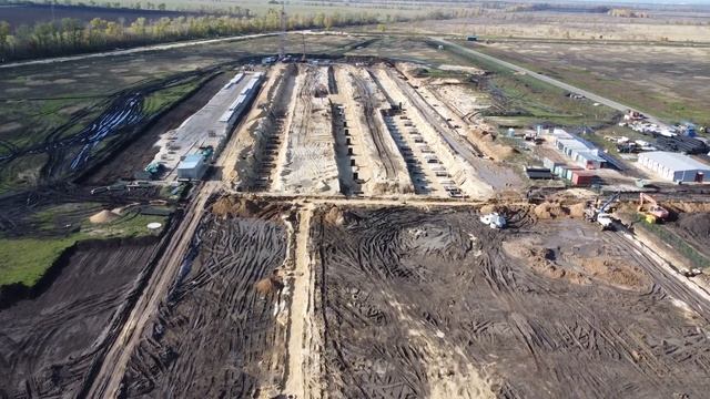 Строительство Воронежского Комбината Теплоизоляционных Материалов, октябрь 2022