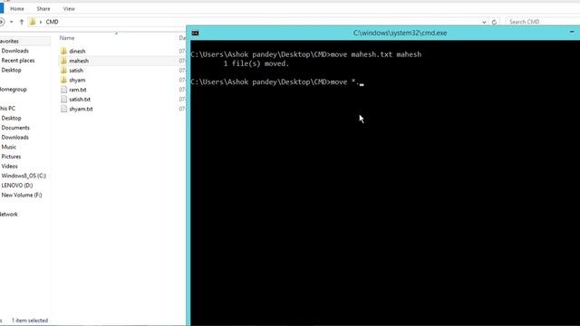 CMD | how to move file with cmd смотреть онлайн