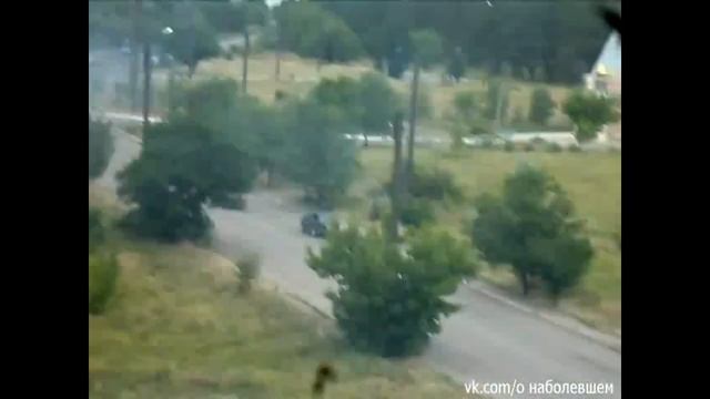 Краснодон !в город вошла Колонна танков ополченцев 04.07.2014 смотреть онлайн