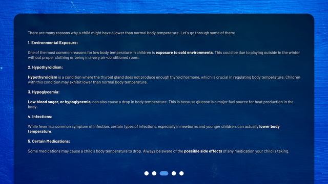 What are the possible causes of low body temperature in children? смотреть онлайн