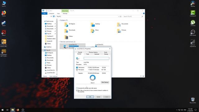 How To Clean Up Local Disk (C:) - Free Windows 10 Disk Space - Delete Temporary Files - смотреть онлайн