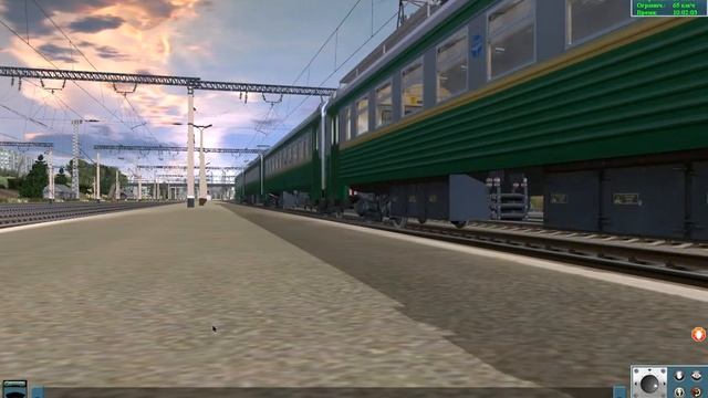 ЭЛЕКТРОПОЕЗД ЭТ2М-064 ОТПРАВЛЯЕТСЯ СО СТ.БЕЛЕЗИНО. (Trainz Simulator 2012) смотреть онлайн