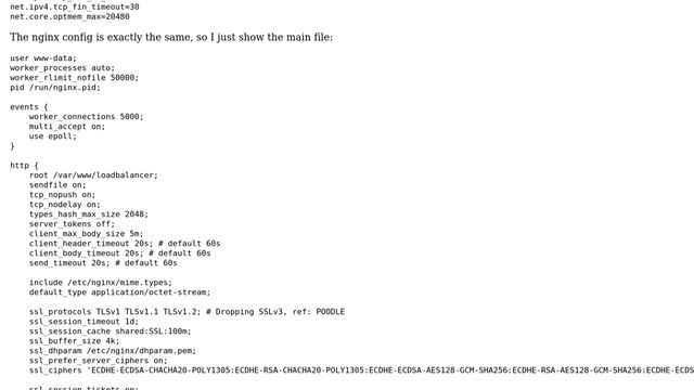 Nginx fails on high load with Debian10 and not with Debian9 смотреть онлайн