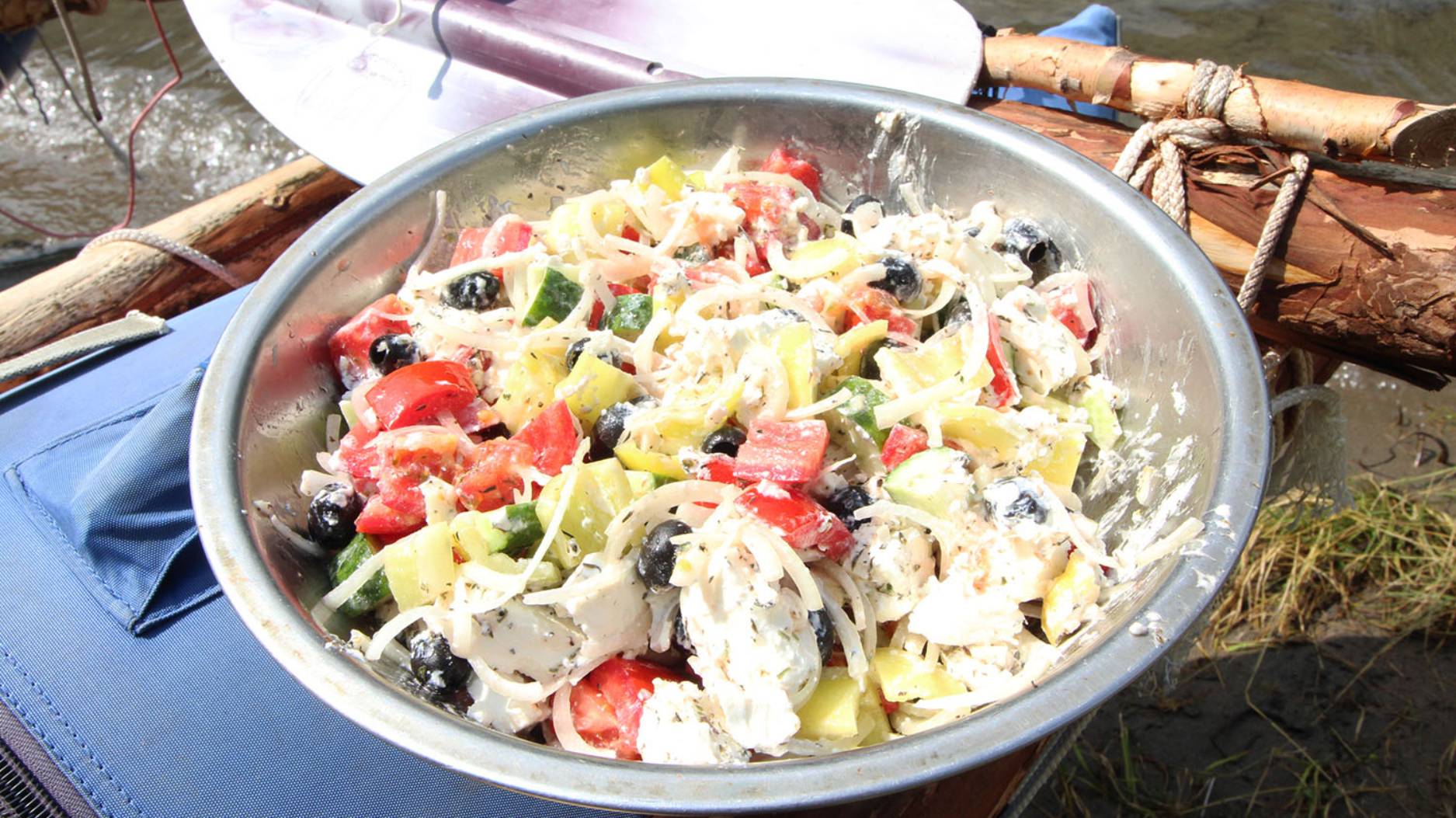 Греческий салат - походный смотреть онлайн