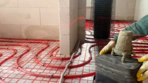 Как правильно сделать полусухую стяжку под теплый пол #инженерныесистемы