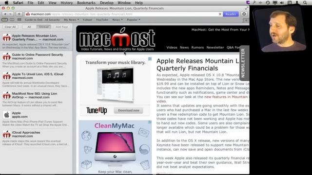 New Features Of Safari 6 (MacMost Now 741) смотреть онлайн