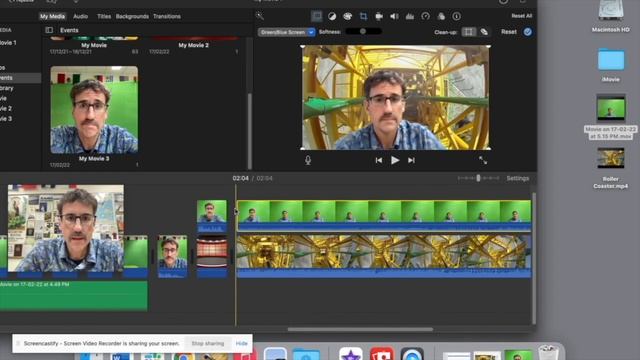 iMovie video in 20 steps – 14/20 - Screen room – Roller coaster. смотреть онлайн