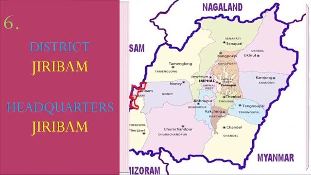 MANIPUR 16 DISTRICTS NAMES AND HEADQUARTERS // MANIPUR DISTRICT LOCATION MAP. смотреть онлайн
