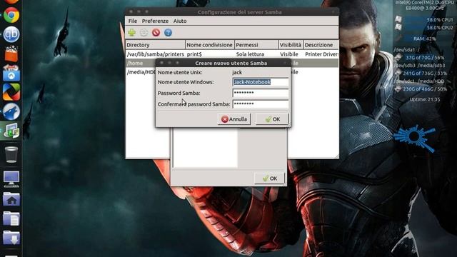 Rete mista Ubuntu 11.10 e Windows 7 tramite samba parte 1 смотреть онлайн