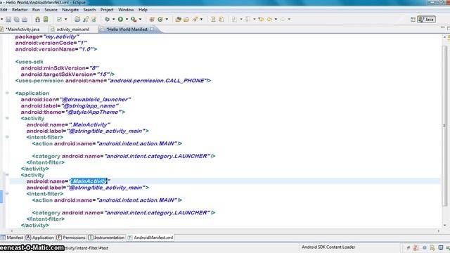 10 Adding Activity to Android Manifest смотреть онлайн
