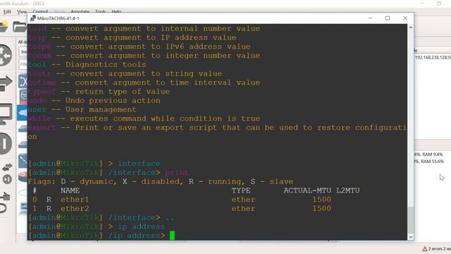 GNS3 Mikrotik İmajı Ekleme смотреть онлайн