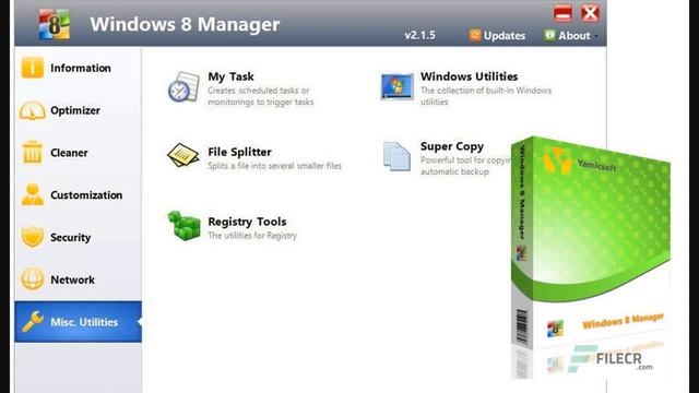 Yamicsoft Windows 8 Manager 2.2.8 Free download смотреть онлайн