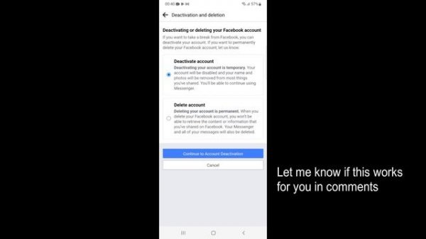 How to Deactivate Facebook Account on Android (Quick & Simple)