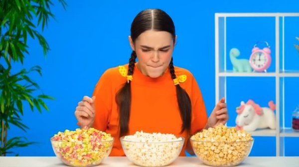 Большая, Средняя и Маленькая еда | Челлендж от Olala