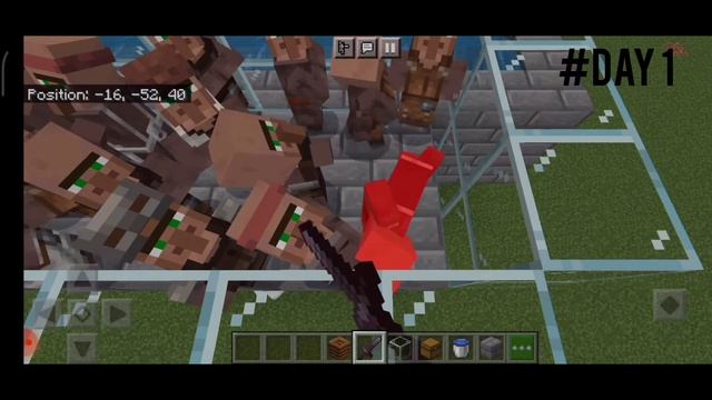How to make a iron farm in minecraft pocket edition 1.18.2 update / #Day 1 out of 10 / Gaming world смотреть онлайн