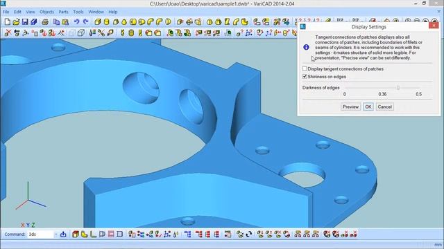 Lesson 26/49 of VariCAD 2014 English - 3D Modelling Area смотреть онлайн