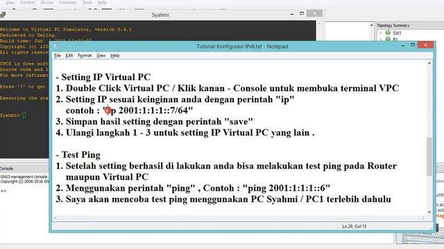 KONFIGURASI IPV6 PADA GNS3 - KELOMPOK 3 смотреть онлайн