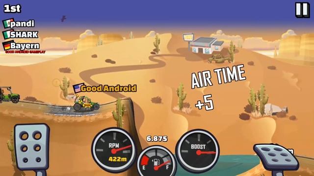 Hill Climb Racing 2 - New Vehicle Dune Buggy Max Upgraded: Interstate Cup - Android GamePlay FHD смотреть онлайн