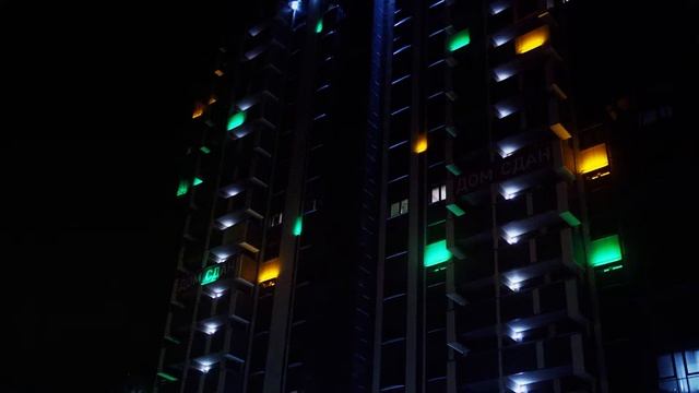 Архитектурная подсветка на ЖК 