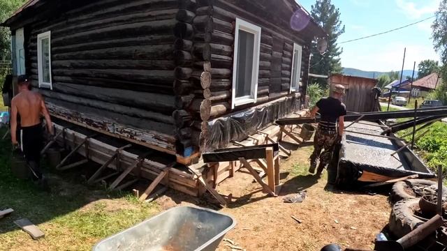 Родительский дом. Продолжение... Новый фундамент для старого дома. смотреть онлайн