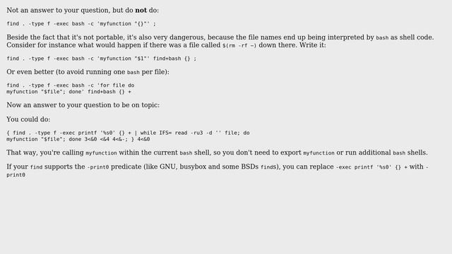 Unix & Linux: Scope of variables when calling function from find (4 Solutions!!) смотреть онлайн