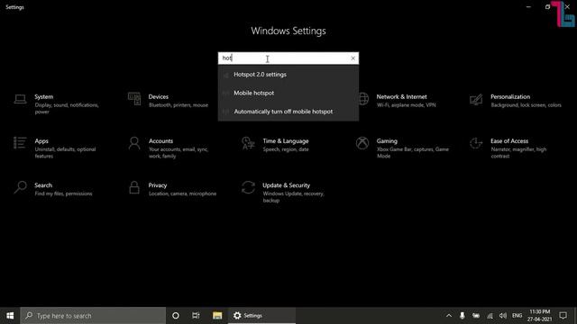 windows 10 hotspot setting Internet Sharing смотреть онлайн