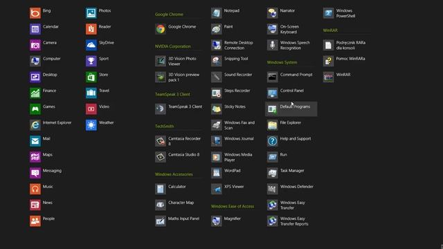 Windows 8 - Quick Access to all Apps from Start смотреть онлайн